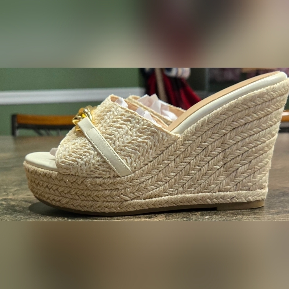 Coutgo Women's Wedge Sandals #754 NWOB - Picture 4 of 12